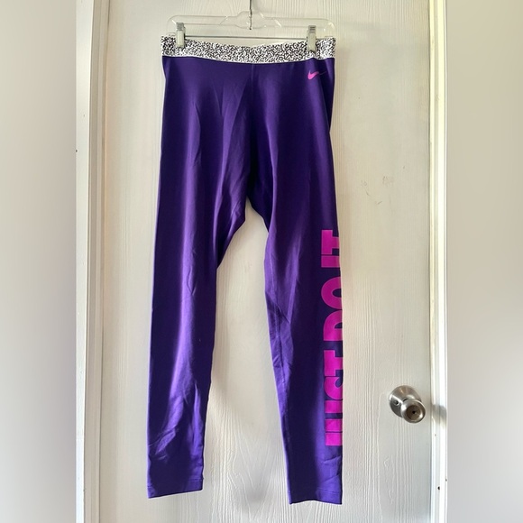 Nike Girl’s Pro Warm Mezzo Waistband Dri-Fit Tights - Picture 7 of 7